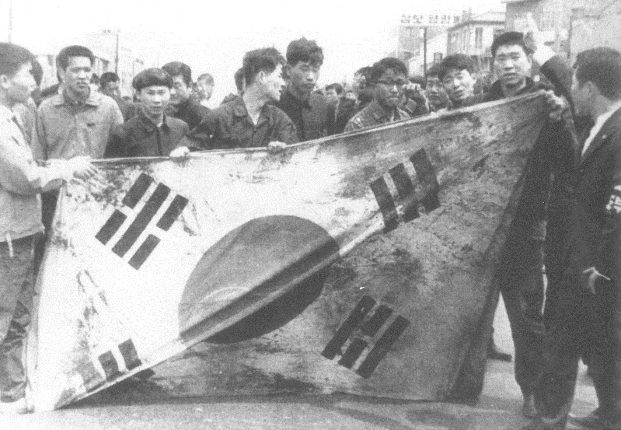 대일외교 반대 데모 사진