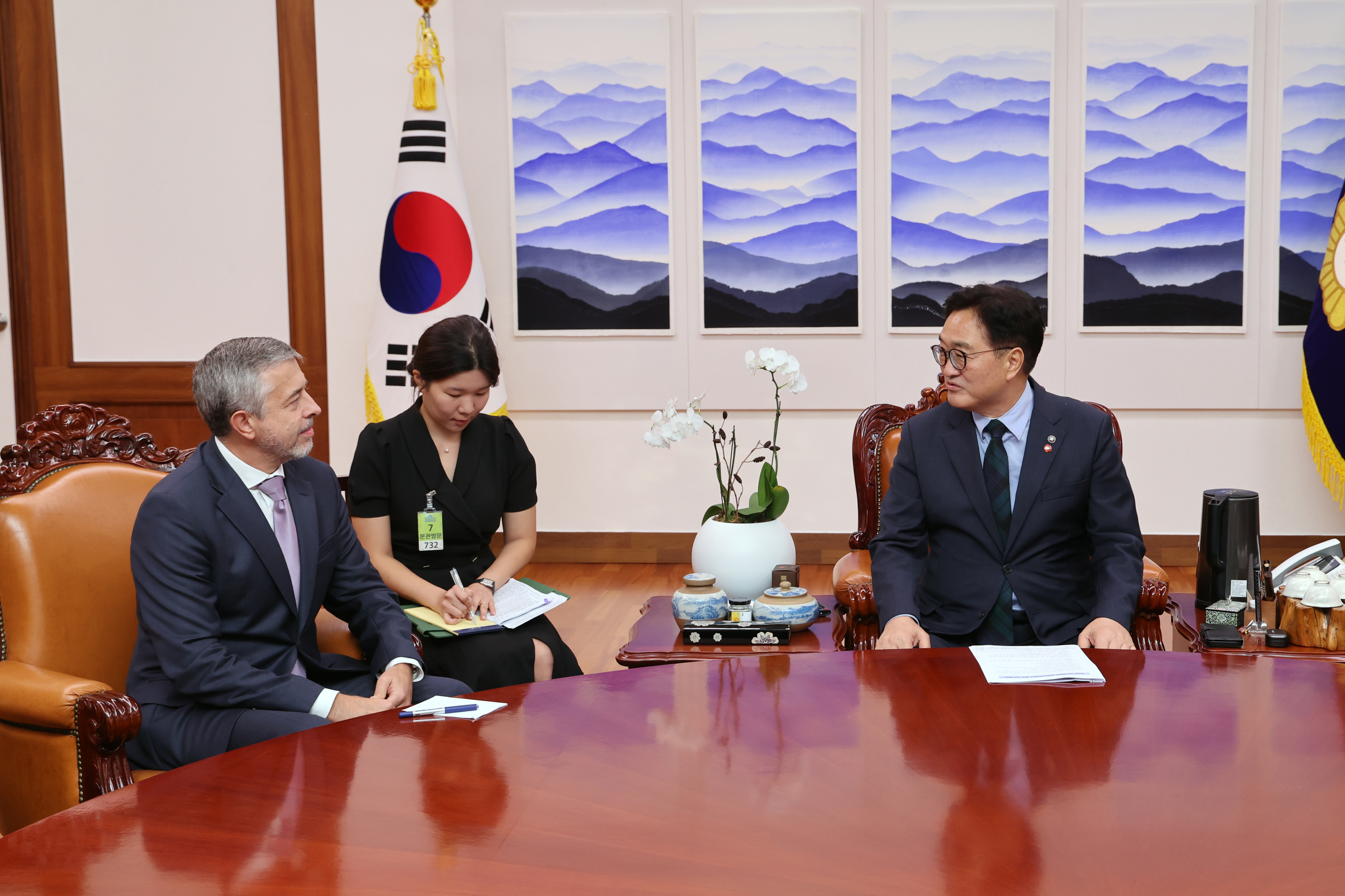 게오르기 지노비예프 주한러시아대사 우원식 국회의장 예방