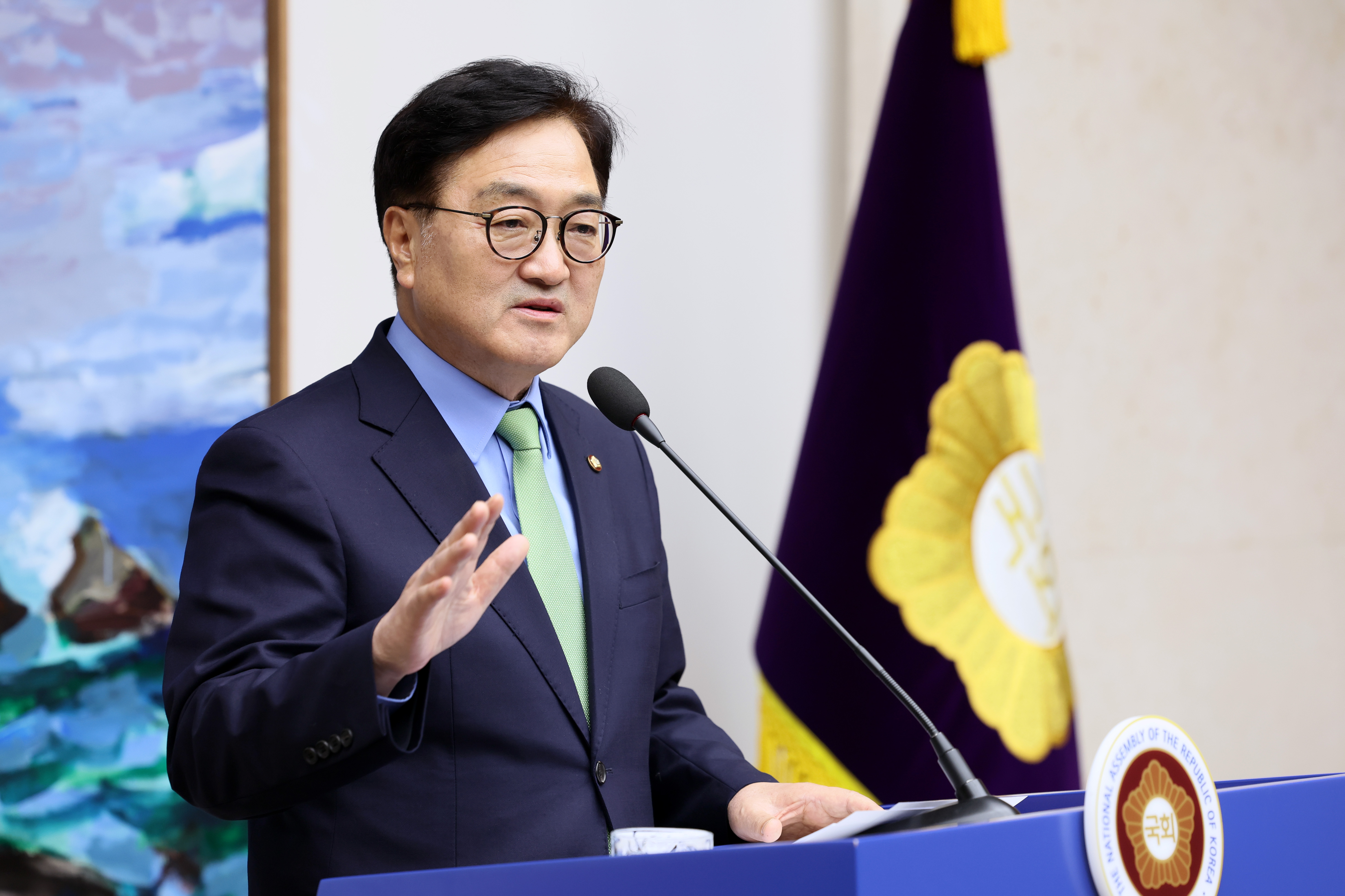 채해병 순직 국회 국정조사 관련 국회의장 기자회견