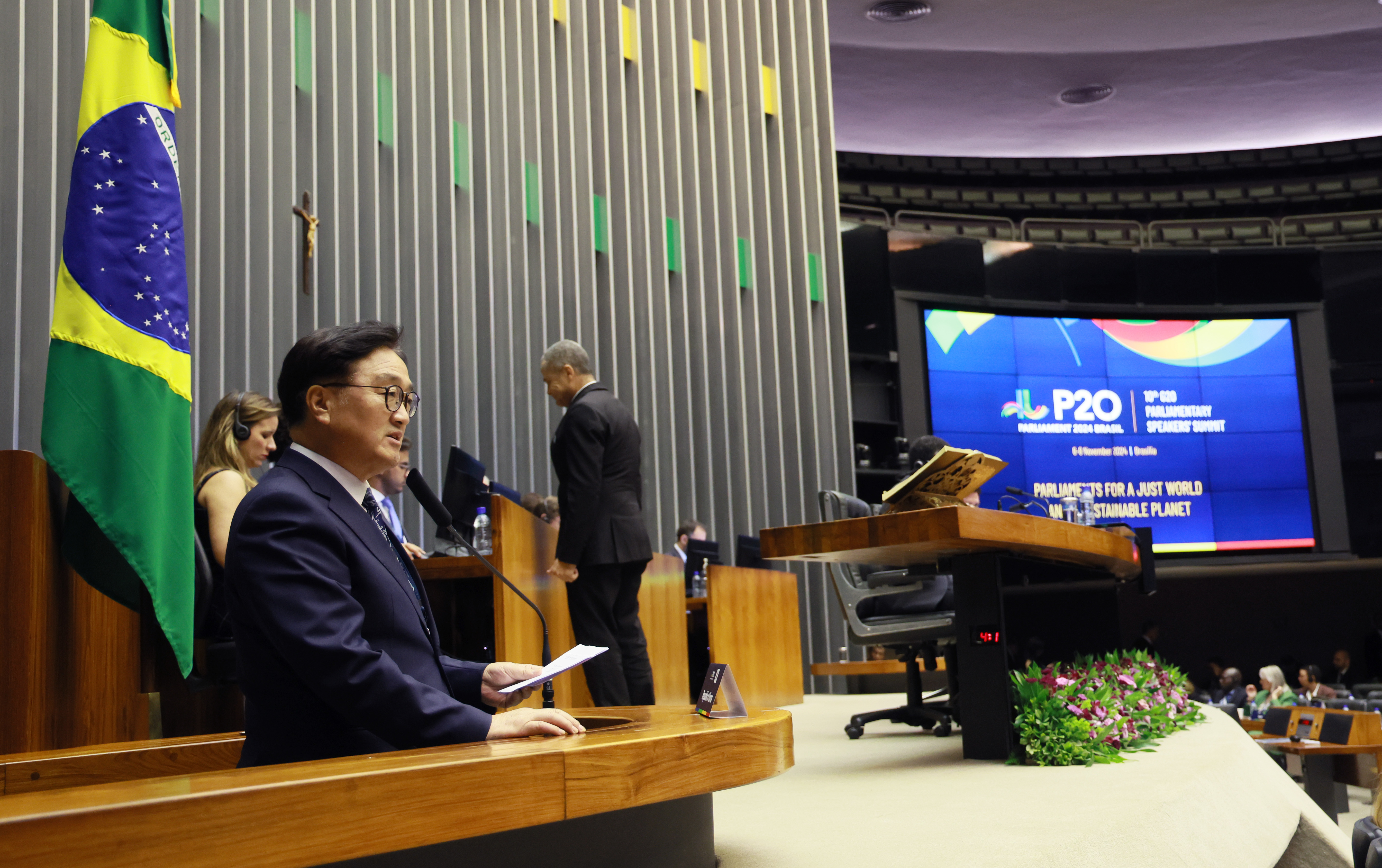 우원식 의장, G20 의장회의서 ‘기후위기 해결 위한 의장회의’ 출범 제안