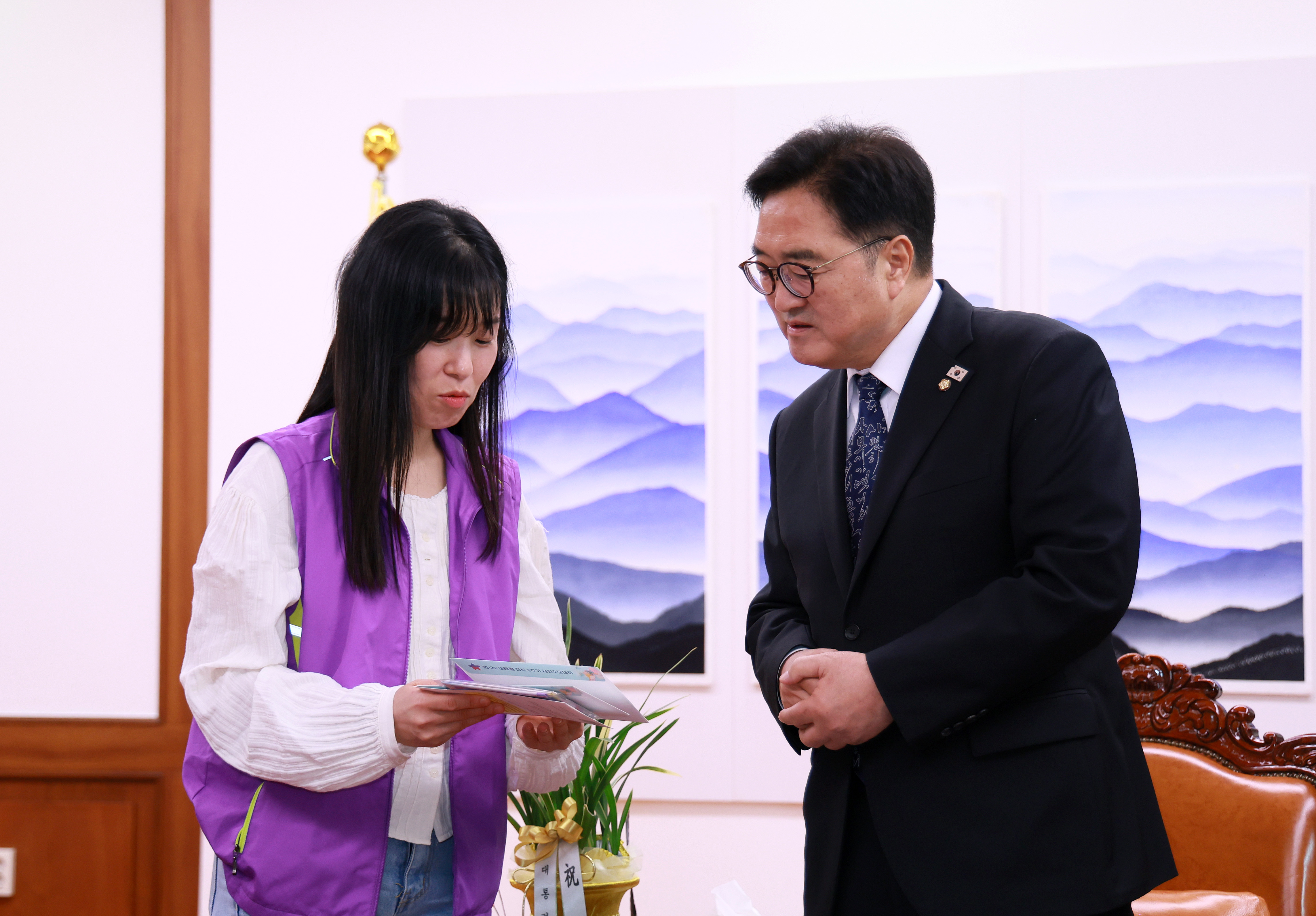 이태원참사 유가족 우원식 국회의장 면담