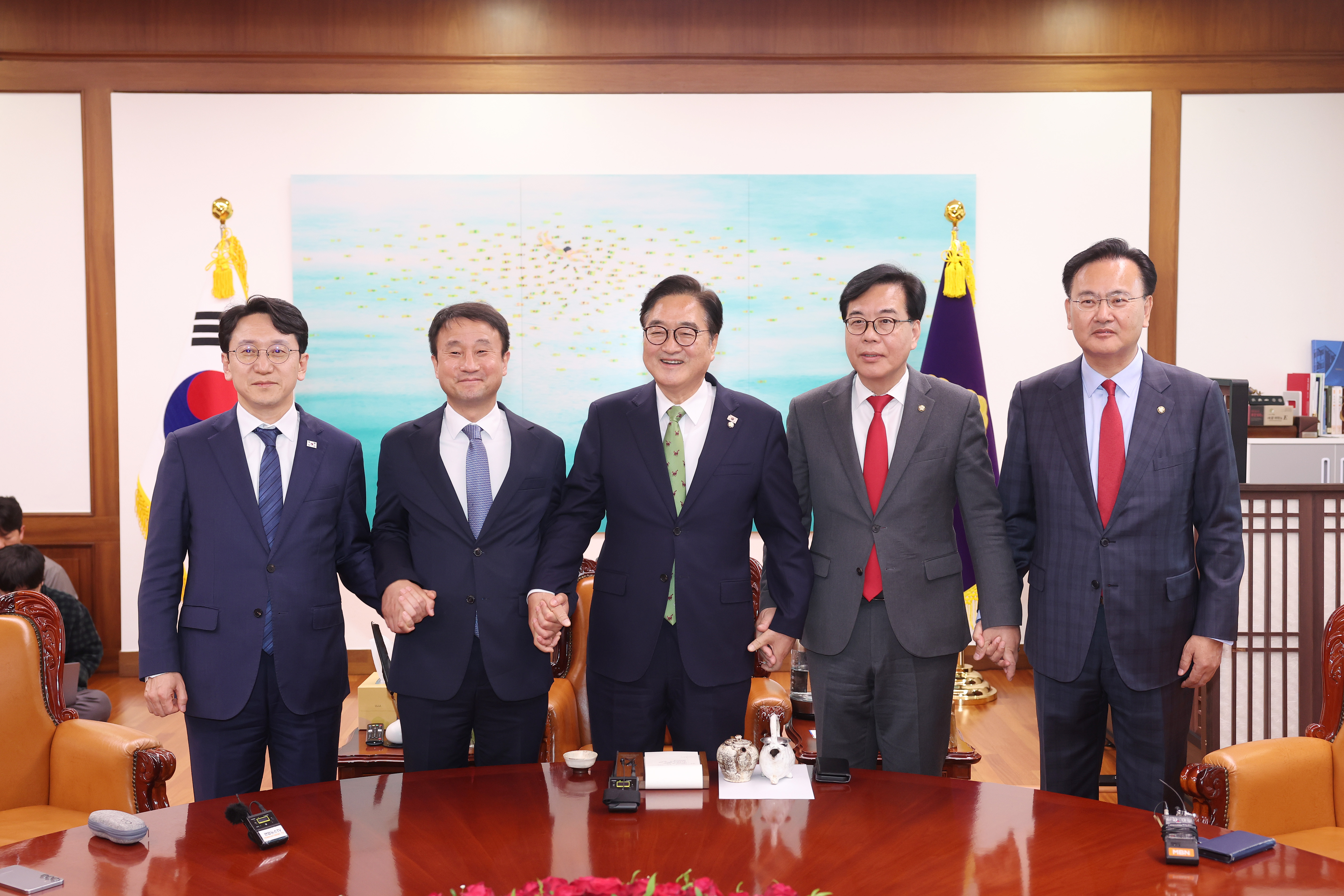 우원식 국회의장 주재 원내대표 회동