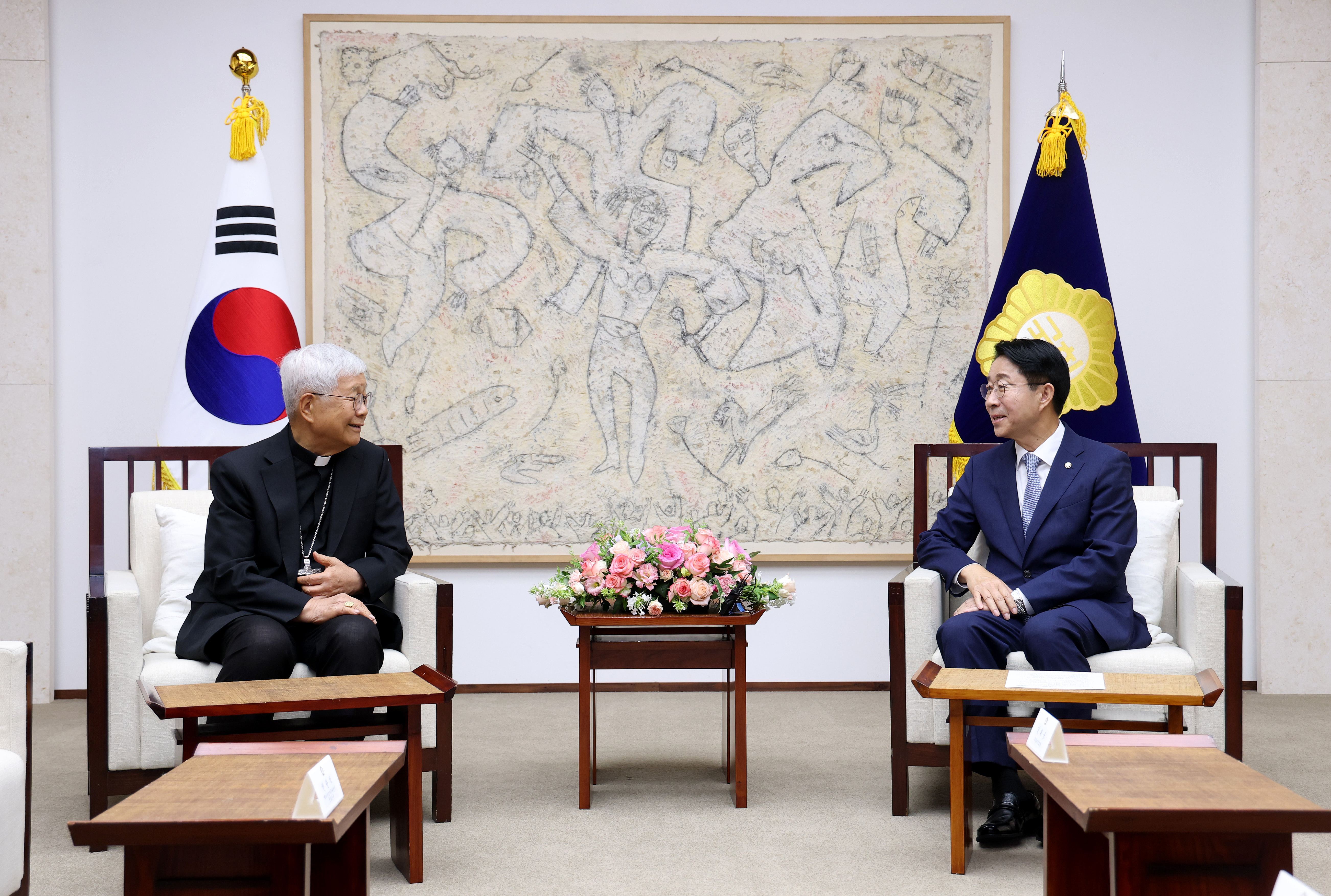 조정식 국회의장 주최 유흥식 추기경 초청 오찬 간담회
