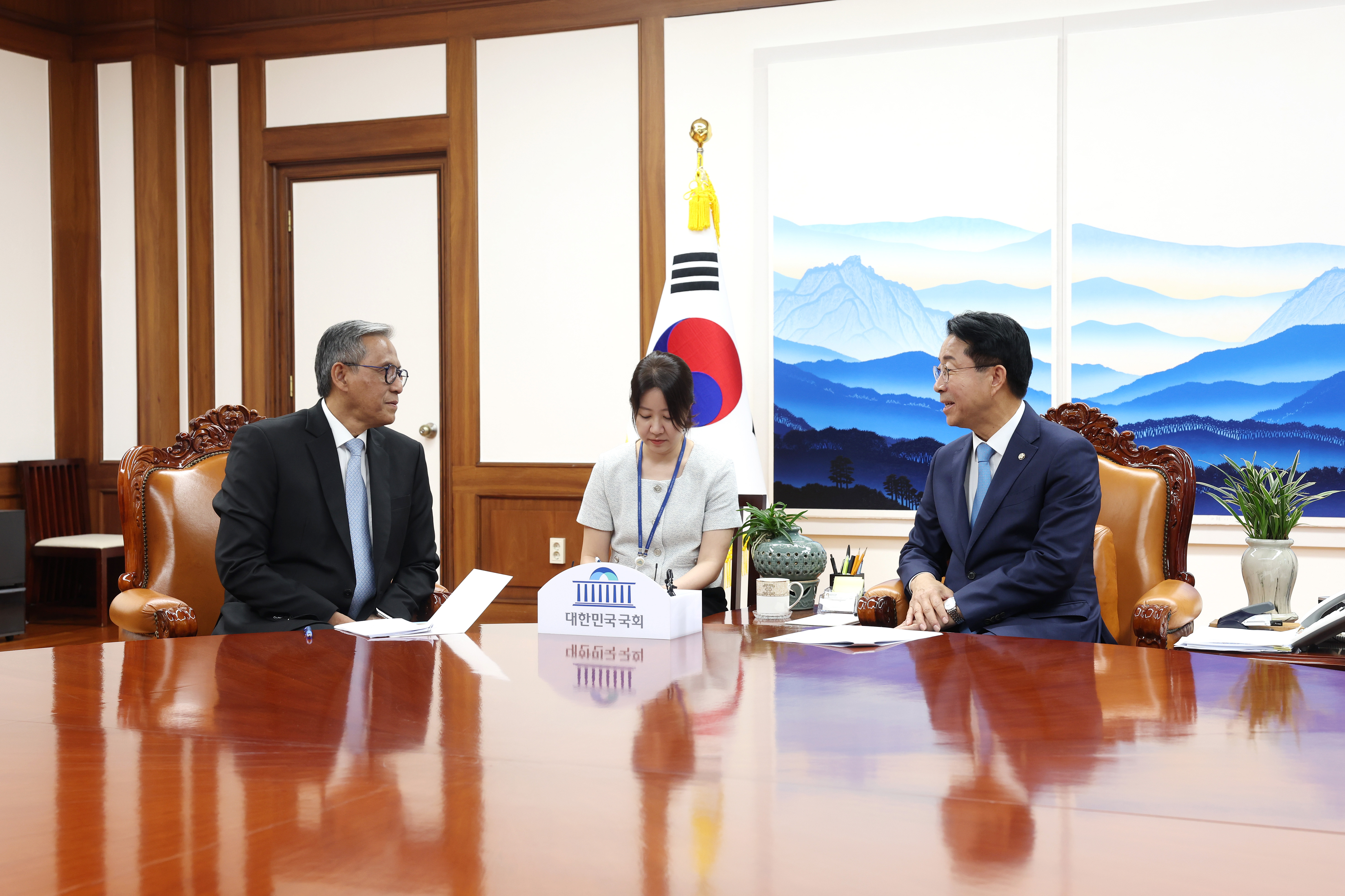 체쳅 헤라완 주한인도네시아 대사 조정식 국회의장 예방